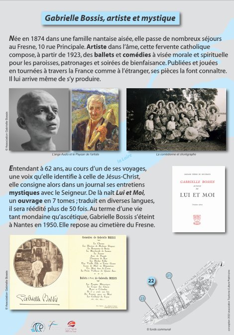 Panneau P22 : Gabrielle Bossis, artiste et mystique