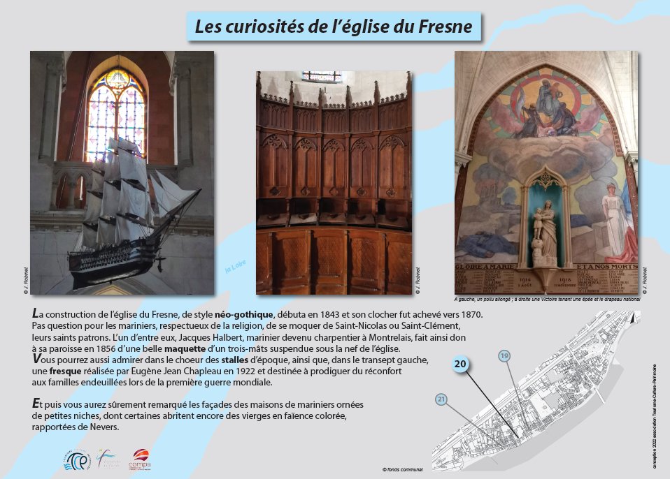 Panneau P20 : Les curiosités de l&rsquo;église du Fresne