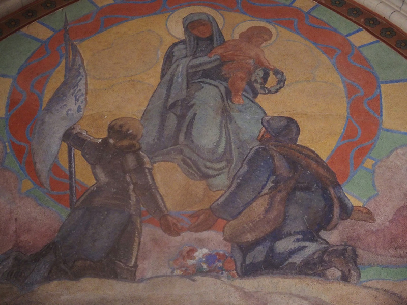 La fresque du monument aux morts