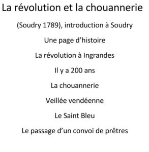 La révolution et la Chouannerie