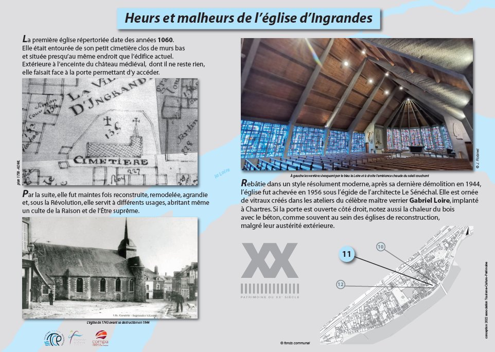 Panneau P11 : L’église d’Ingrandes