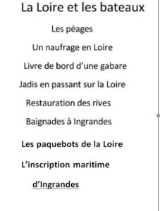 La loire et les bateaux