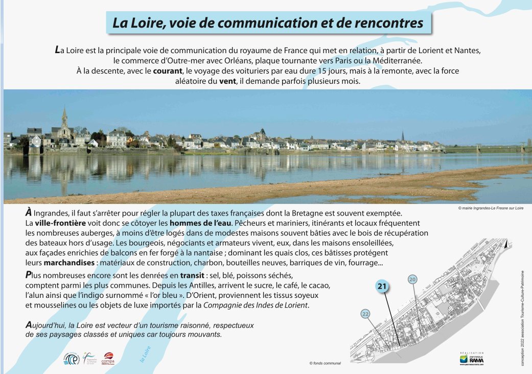 Panneau P21 : La Loire, voie de communication et de rencontres