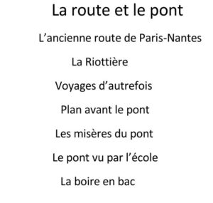 La route et le pont