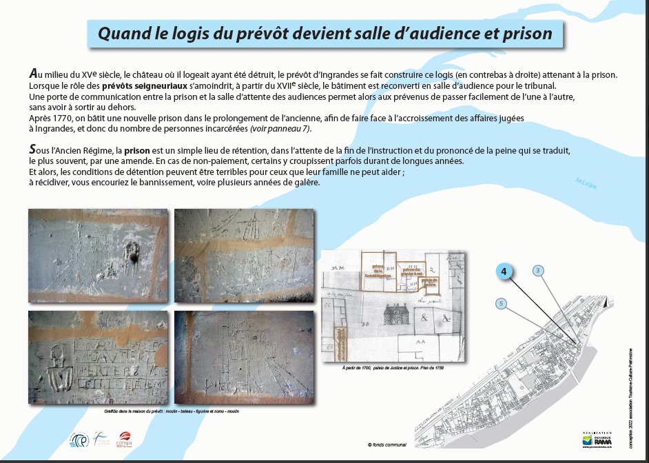 Panneau P4 : Le logis du Prévôt et les prisons