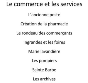 Le commerce et les services