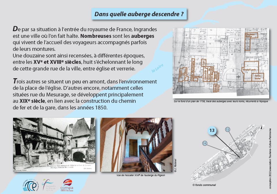Panneau P13 : Les auberges