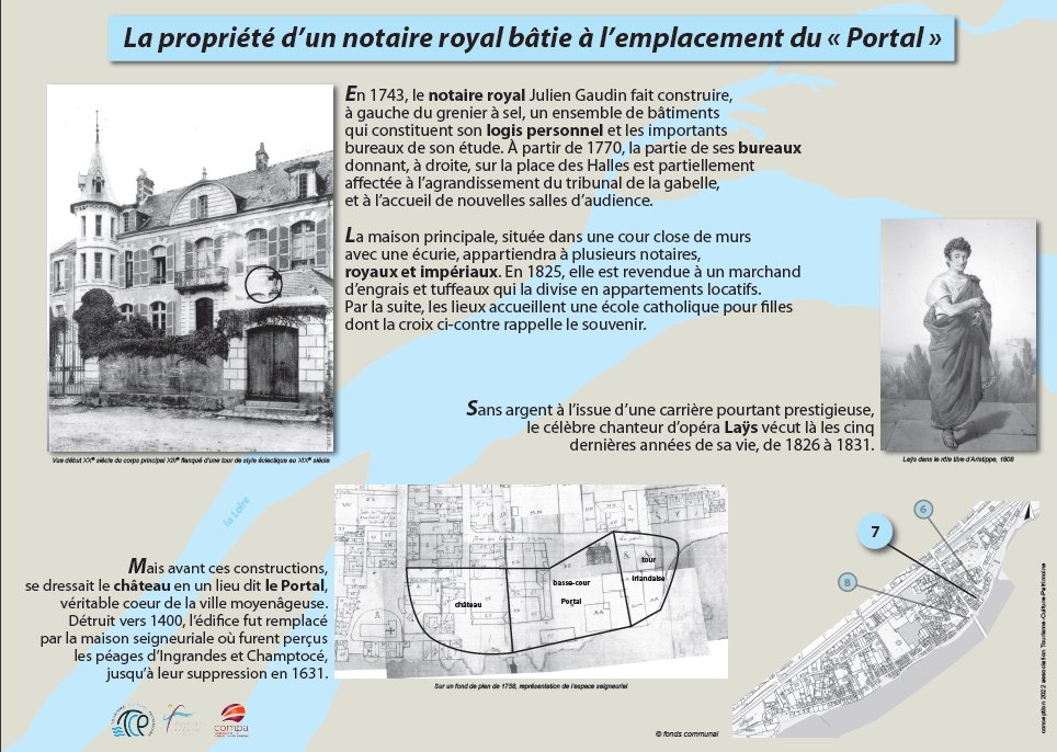 Panneau P7 : La maison du notaire royal